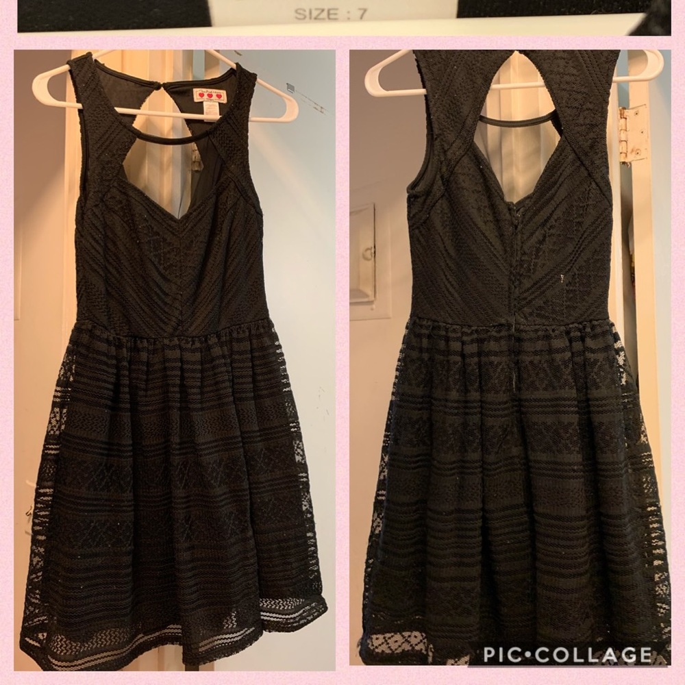 Juniors black dress